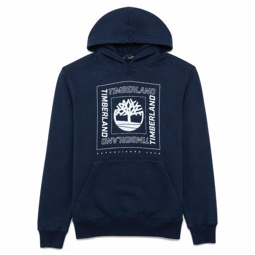 Timberland Men's Blue Pullover Hoodie S Regular Fit Long Sleeve Outdoor