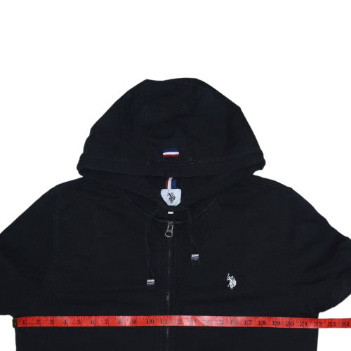 U.S. Polo Assn. Men's Black XL Full Zip Hoodie Sweatshirt