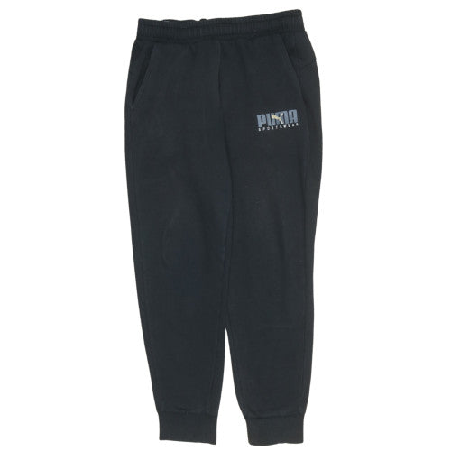 Puma Mens Black Jogger Fleece Sweatpants Size M Regular Fit