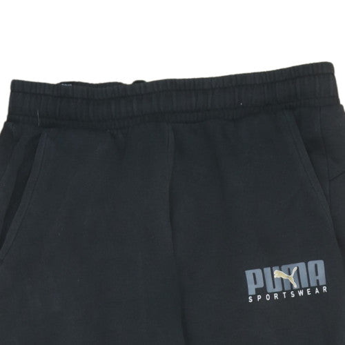 Puma Mens Black Jogger Fleece Sweatpants Size M Regular Fit