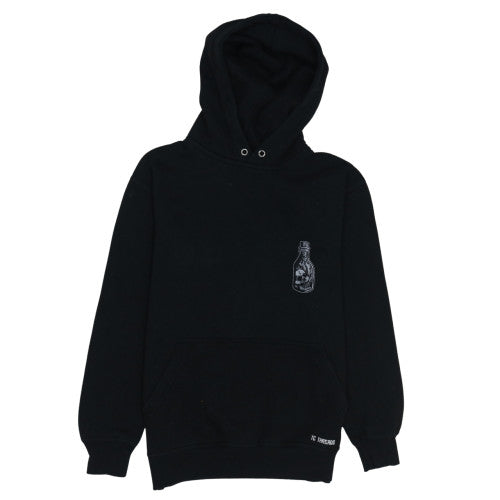 TC Threads Men's Black Skull Graphic Pullover Hoodie Medium