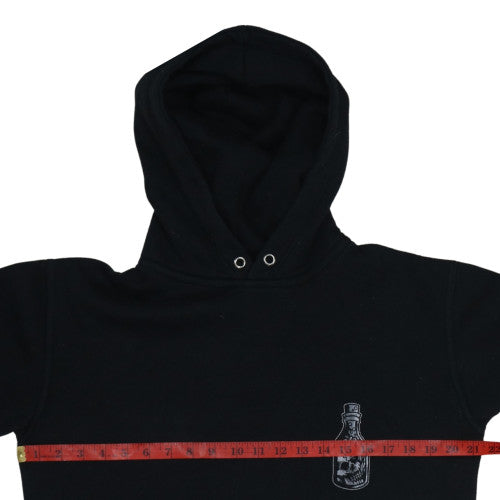 TC Threads Men's Black Skull Graphic Pullover Hoodie Medium