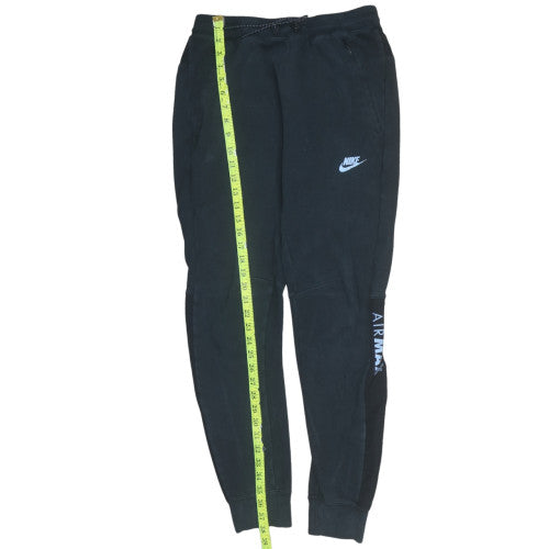 Nike Men Black Air Max Joggers Small Cotton Blend Sweatpants