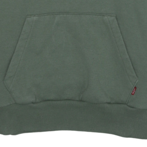 Levi's Boys Green Pullover Hoodie 14A 164cm Fleece Logo Sweatshirt