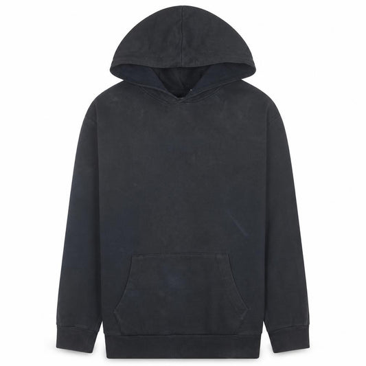 Front view of Levi's Men's Black XL Pullover Hoodie Fleece Casual Sweatshirt