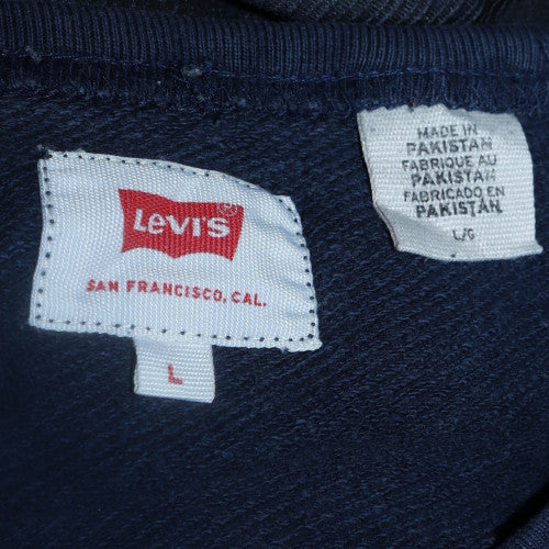 Levi's Men's Blue Logo Crew Neck Pullover Sweatshirt Size L