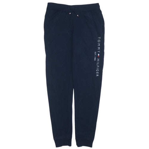 Tommy Hilfiger Boys Blue Jogger Trousers Size 14 Years Casual Fleece