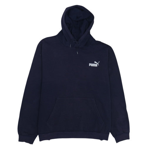 Puma Men's Navy Blue Pullover Hoodie 2XL Regular Fit Sports Style