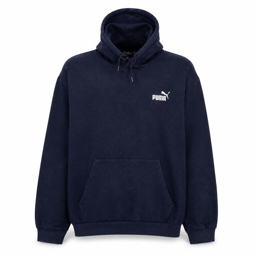 Puma Men's Navy Blue Pullover Hoodie 2XL Regular Fit Sports Style