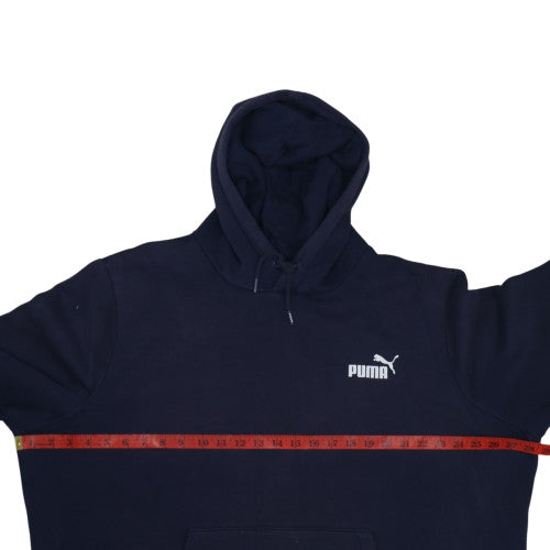 Puma Men's Navy Blue Pullover Hoodie 2XL Regular Fit Sports Style