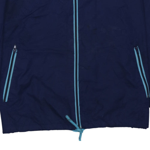 Quiksilver Men Blue 2XL Hooded Windbreaker Jacket