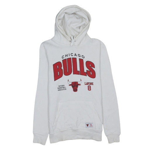 NBA Chicago Bulls White Hoodie XS Women Lavine 8 Pullover Cotton Blend