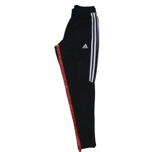 Adidas Men's Black Slim Fit Track Pants S Elastic Waist Tapered Leg