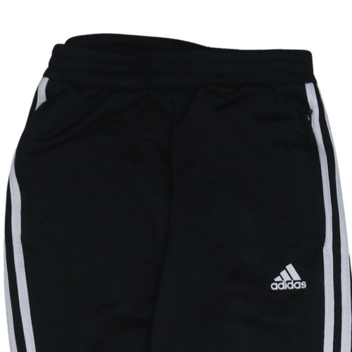 Adidas Men's Black Slim Fit Track Pants S Elastic Waist Tapered Leg
