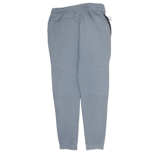 Nike Men Grey L Jogger Sweatpants Cotton Blend Tapered Fit