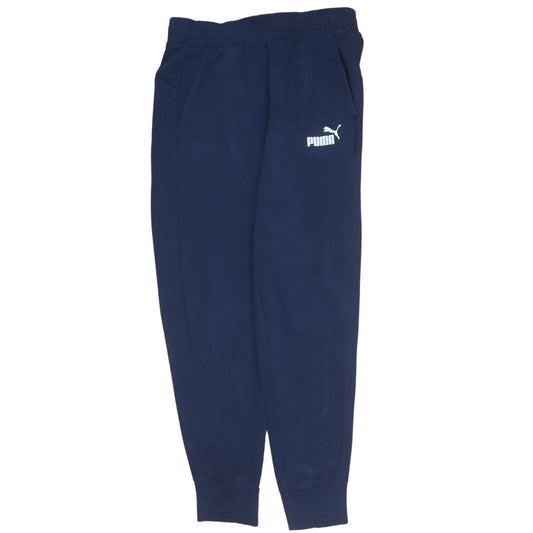 Puma Men's Blue Jogger Sweatpants S Regular Fit Casual Sportswear