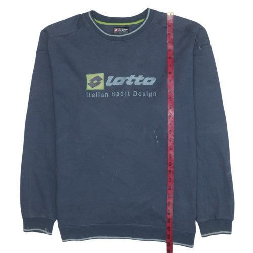 Lotto Men's Blue Crew Neck Pullover Sweatshirt L Sportswear