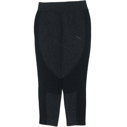 Puma Womens Black Capri Leggings Size 8 Slim Fit Activewear