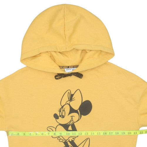 Disney Womens Yellow Minnie Mouse Pullover Hoodie XS
