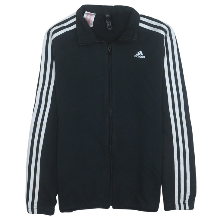 Adidas Boys Black 13-14 Years Track Jacket Full Zip Activewear
