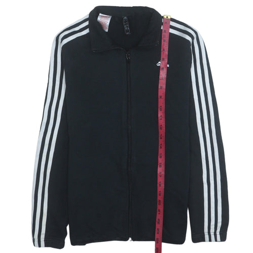 Adidas Boys Black 13-14 Years Track Jacket Full Zip Activewear