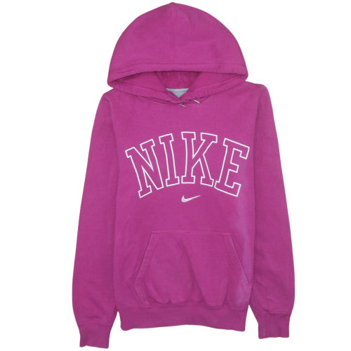 Nike Women's Pink Pullover Hoodie Medium Cotton Blend Sweatshirt
