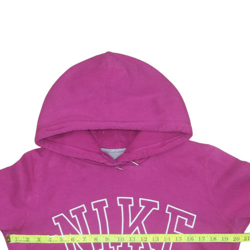 Nike Women's Pink Pullover Hoodie Medium Cotton Blend Sweatshirt