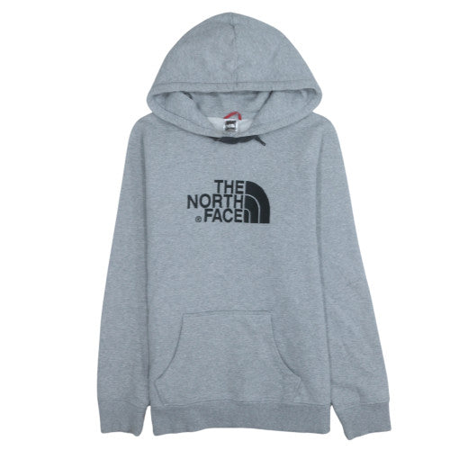 The North Face Womens Grey Pullover Hoodie Large Cotton Blend