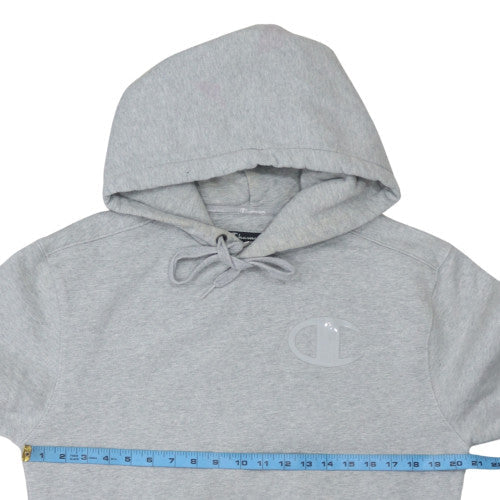 Champion Men's Grey Pullover Hoodie Small Regular Fit Fleece