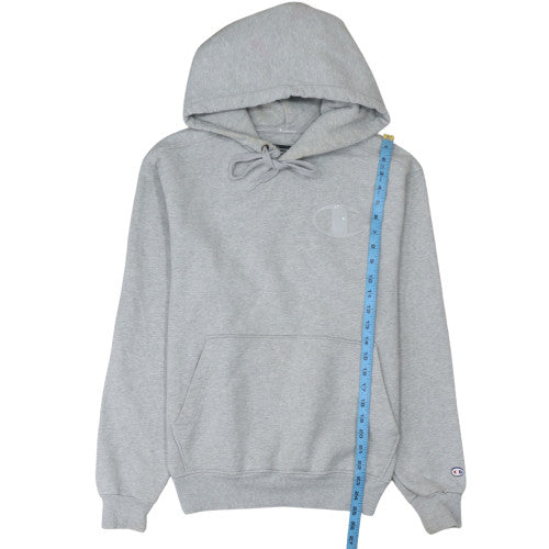 Champion Men's Grey Pullover Hoodie Small Regular Fit Fleece