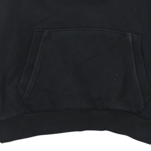 Levi's Womens Black XS Pullover Hoodie with Logo Tape Trim