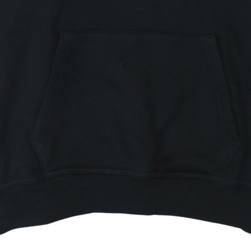 Adidas Women Black Size 10 Pullover Hoodie with Logo and Stripes