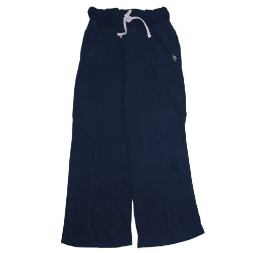 U.S. Polo Assn. Women’s Blue Cotton Wide-Leg Jogger Trousers Size 14