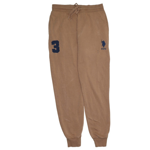 U.S. Polo Assn. Men's Brown Logo Sweatpants M Regular Fit
