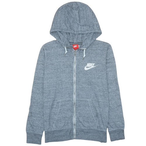 Nike Women’s Grey Full Zip Hoodie Size XL Cotton Blend Casual