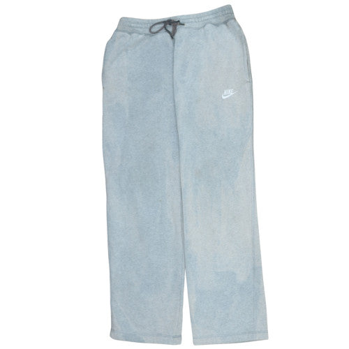 Nike Women's Grey Fleece Sweatpants M Regular Fit Drawstring