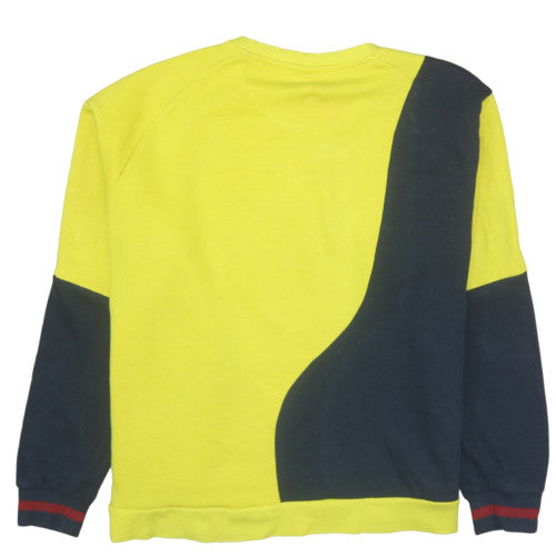 Adidas Men’s Yellow 2XL Pullover Crew Neck Fleece Sweatshirt