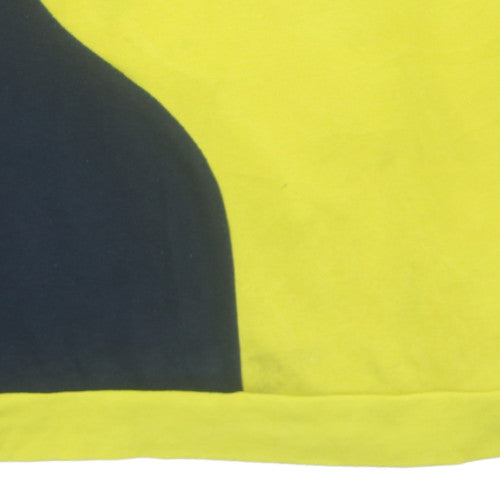 Adidas Men’s Yellow 2XL Pullover Crew Neck Fleece Sweatshirt