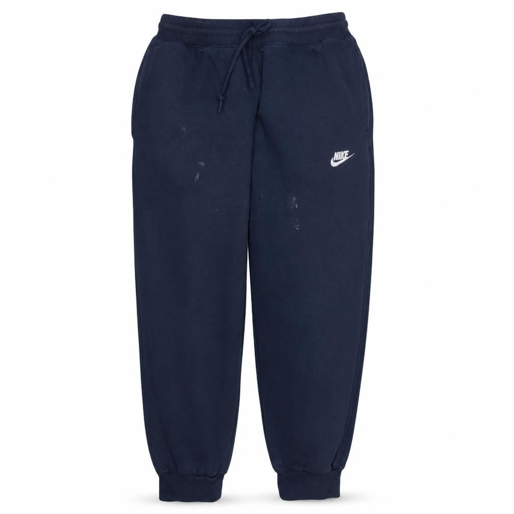 Front view of Nike Men's Blue Fleece Sweatpants M Regular Fit Joggers