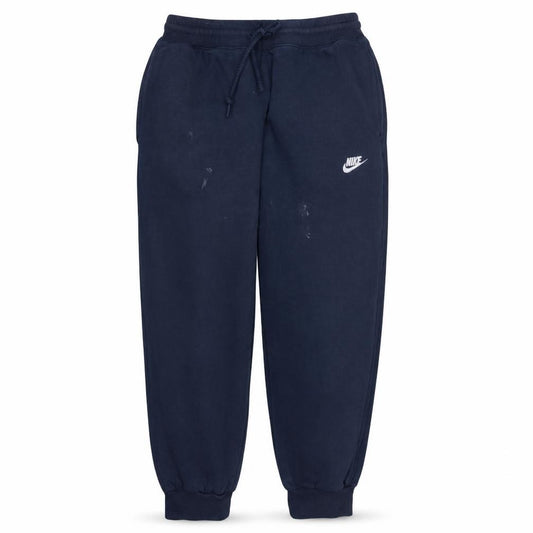 Front view of Nike Men's Blue Fleece Sweatpants M Regular Fit Joggers