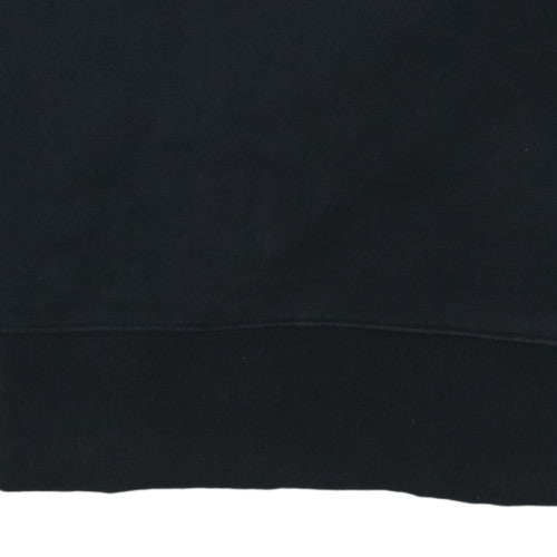 Tommy Jeans Womens Black XS Cotton Crew Neck Pullover Sweatshirt