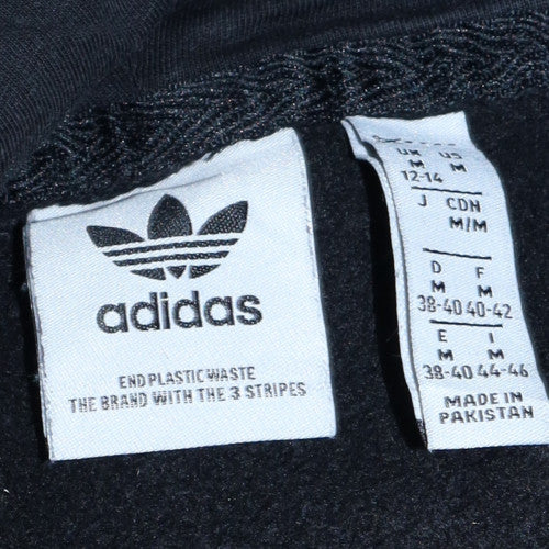 Adidas Women’s Black Pullover Hoodie Size M with Logo & Pocket