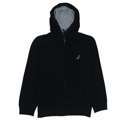 Nautica Men's Black XL Full Zip Fleece Hoodie
