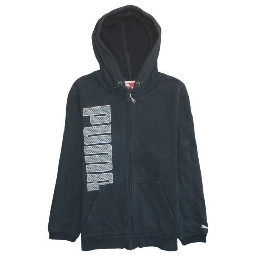 Puma Men's Black Full Zip Hoodie S Fleece Sportswear