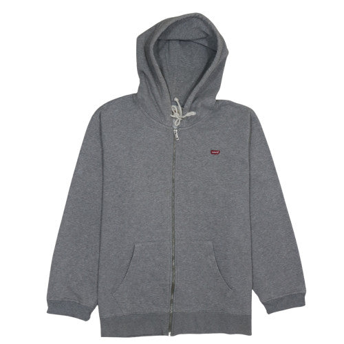 Levi's Men's Grey Full Zip Hoodie L Regular Fit Cotton Blend
