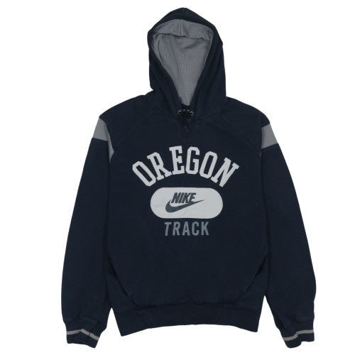 Nike Mens Navy Blue Oregon Track Pullover Hoodie Size S