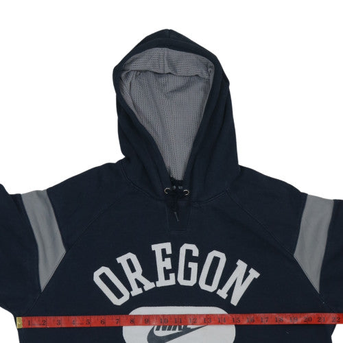 Nike Mens Navy Blue Oregon Track Pullover Hoodie Size S