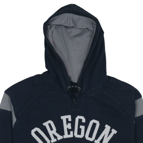 Nike Mens Navy Blue Oregon Track Pullover Hoodie Size S