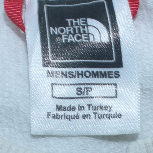 The North Face Mens White Small Crew Neck Pullover Sweatshirt