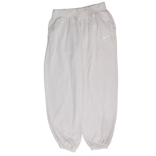 Nike Womens Beige M Fleece Sweatpants with Elastic Waist